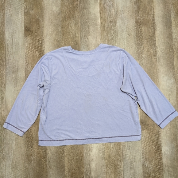 Oscar de la Renta Lavender Sweatshirt - Picture 5 of 9